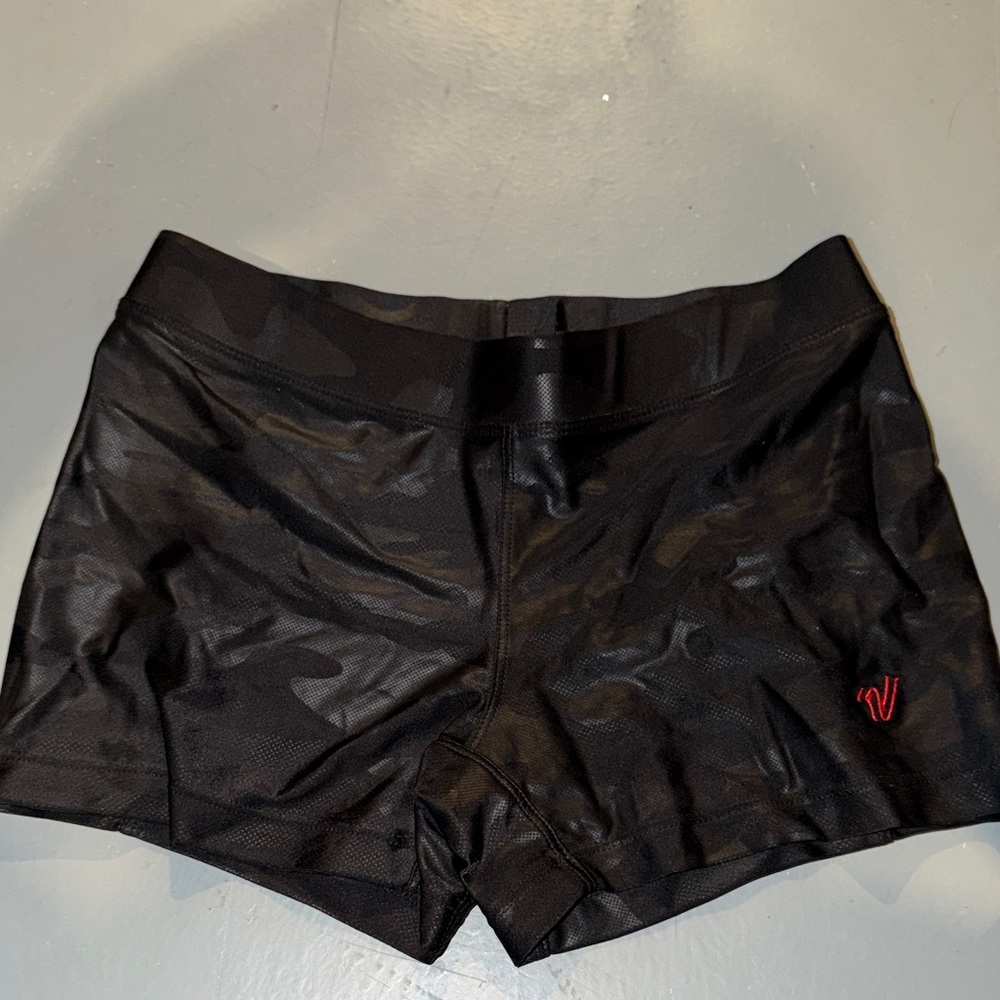 Black camo varsity cheer Shorts